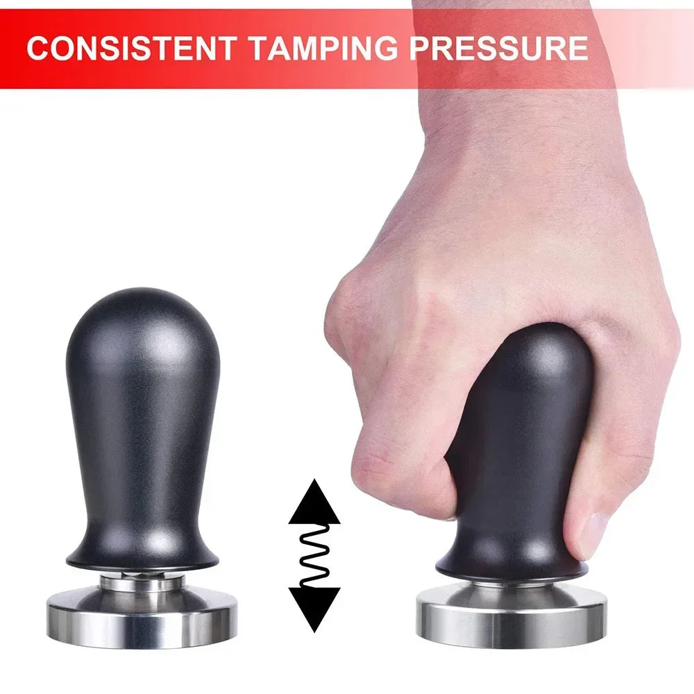 Tanooki Beans calibrated espresso tamper for consistent tamping pressure and perfect espresso extraction