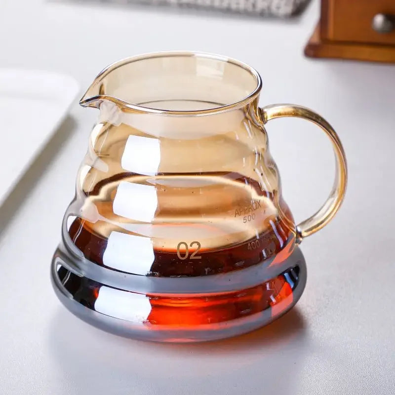 Tanooki Beans Glass Coffee Pitcher for Keurig coffee maker coffee brewing with stylish design
